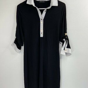 Ivanka Trump Women’s Black Dress Size P Roll Tab